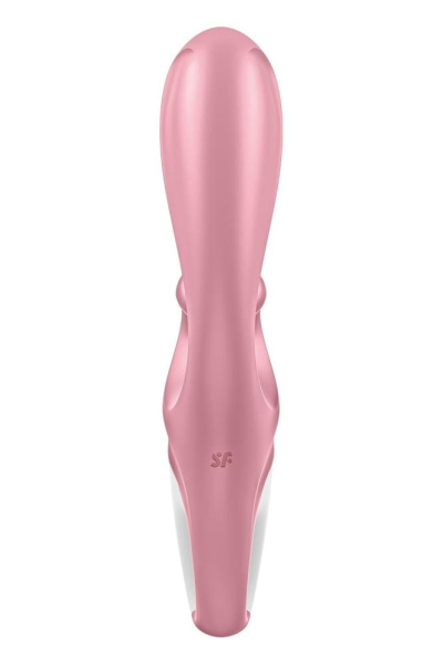 купить Смарт вибратор кролик Satisfyer Hug Me Pink, 2 мотора, диаметр 4,2см, широкая клиторальная часть
