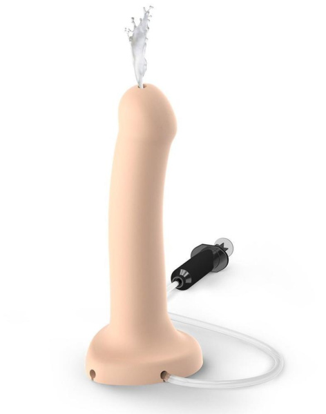 купить Кончающий фаллоимитатор Strap-On-Me Dildo Cum Flesh, диаметр 3,6см, силикон, насадка для страпона