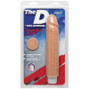 Фалоімітатор Doc Johnson The D: Shakin D 9 Inch Vibro ULTRASKYN, діаметр 3,8 см, плавне регулювання
