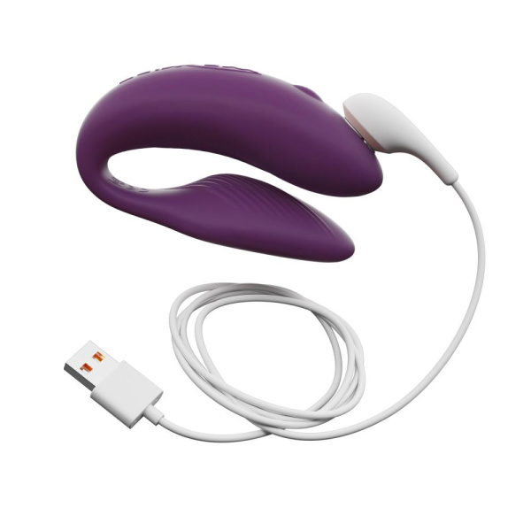 купить Смарт-вибратор для пар We-Vibe Chorus Purple, сенсорное управление вибрациями сжатием пульта