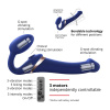фото Безремневой вибрострапон с вакуумной стимуляцией Strap-On-Me MULTI ORGASM Blue L, регулируемый  || фото Безремінний вібрострапон з вакуумною стимуляцією Strap-On-Me MULTI ORGASM Blue L, регульований 