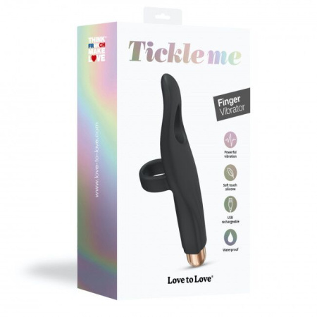 фото Вибратор на палец Love To Love Tickle me - BLACK ONYX перезаряжаемый, 3 варианта использования  || фото Вібратор на палець Love To Love Tickle me - BLACK ONYX перезаряджається, 3 варіанти використання 