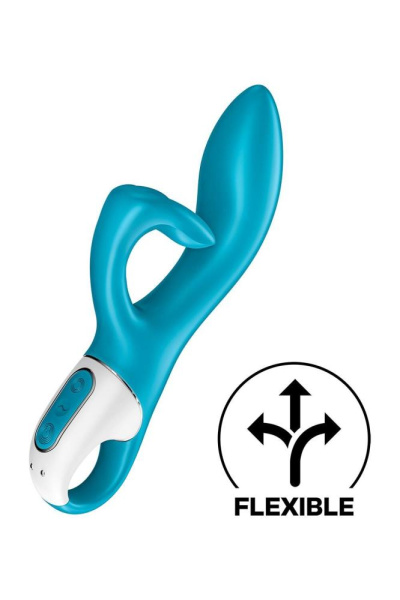 купить Вибратор кролик с тройным отростком Satisfyer Embrace me Turquoise, 2 мотора, диаметр 3,6 см