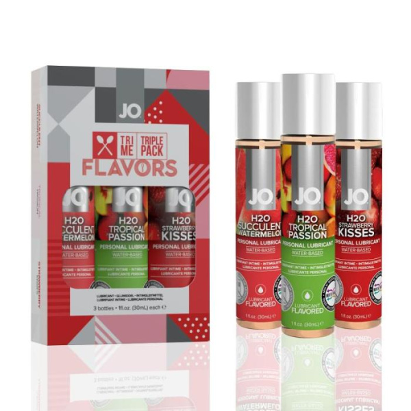 купить Набор System JO Tri-Me Triple Pack - Flavors (3 х 30 мл) три разных вкуса оральных смазок