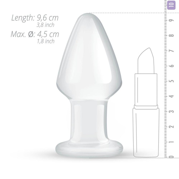 купить Стеклянная анальная пробка Gildo Glass Buttplug No. 25