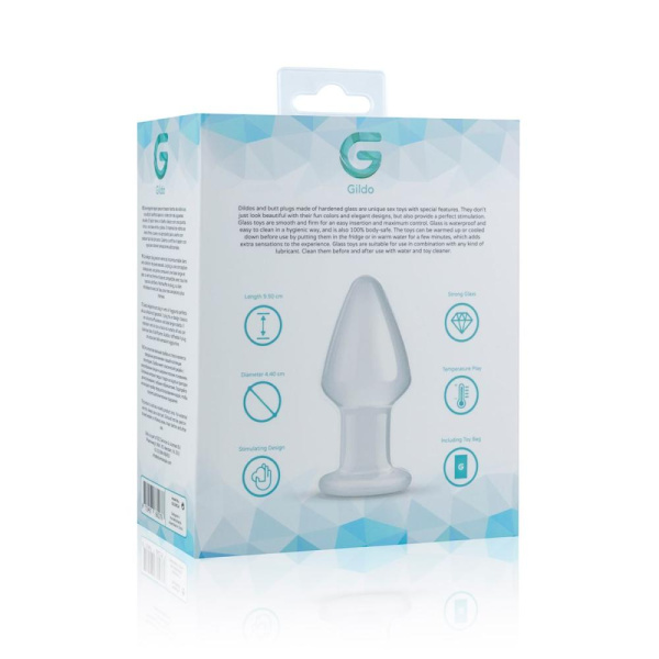 купить Стеклянная анальная пробка Gildo Glass Buttplug No. 25