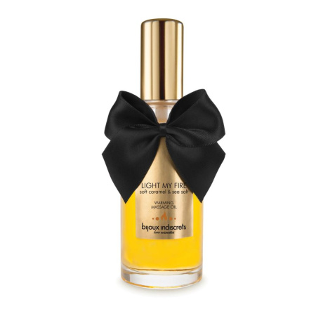 фото Разогревающее масло Bijoux Indiscrets Light my Fire - Caramel&Sea salt  || фото Розігрівальна олія Bijoux Indiscrets Light my Fire – Caramel&Sea salt 