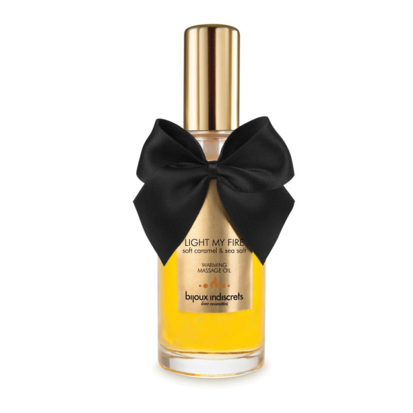 купить Разогревающее масло Bijoux Indiscrets Light my Fire - Caramel&Sea salt