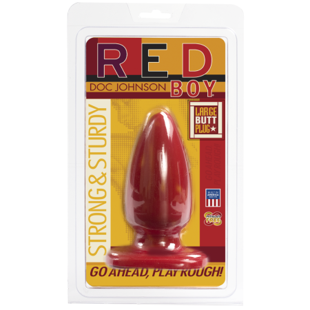 фото Анальная пробка-втулка Doc Johnson Red Boy - Large 5 Inch, макс. диаметр 5,5см  || фото Анальна пробка-втулка Doc Johnson Red Boy - Large 5 Inch, макс. діаметр 5,5 см 