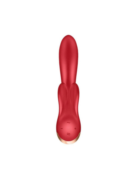 купити Смарт вібратор кролик із подвійним відростком Satisfyer Double Flex Red