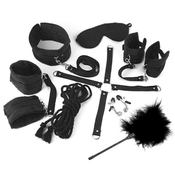 купить Набор БДСМ Art of Sex - Soft Touch BDSM Set, 9 предметов, Черный