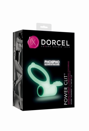 фото Эрекционное кольцо Dorcel Power Clit White PHOSPHO с вибрацией, белое, светится в темноте  || фото Ерекційне кільце Dorcel Power Clit White PHOSPHO з вібрацією, біле, світиться в темряві 