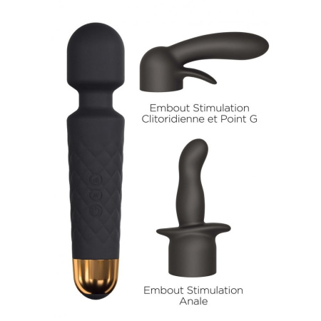 фото Минивибромассажер Dorcel Kit Wanderful с насадками (анальная и вагинальная), водонепрницаемый  || фото Мінівібромасажер Dorcel Kit Wanderful з насадками (анальна і вагінальна), водонепроникний 