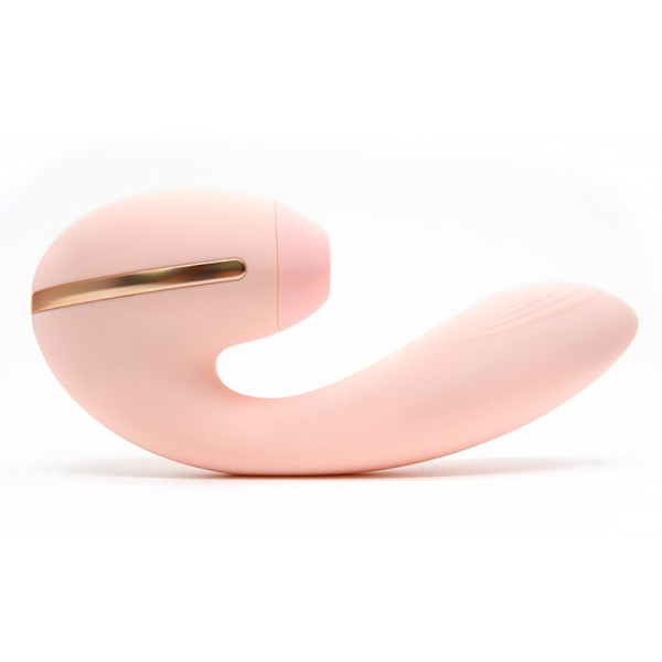 купити Вакуумний вібратор Kistoy Tina Mini Light Pink, вагінально-кліторальний