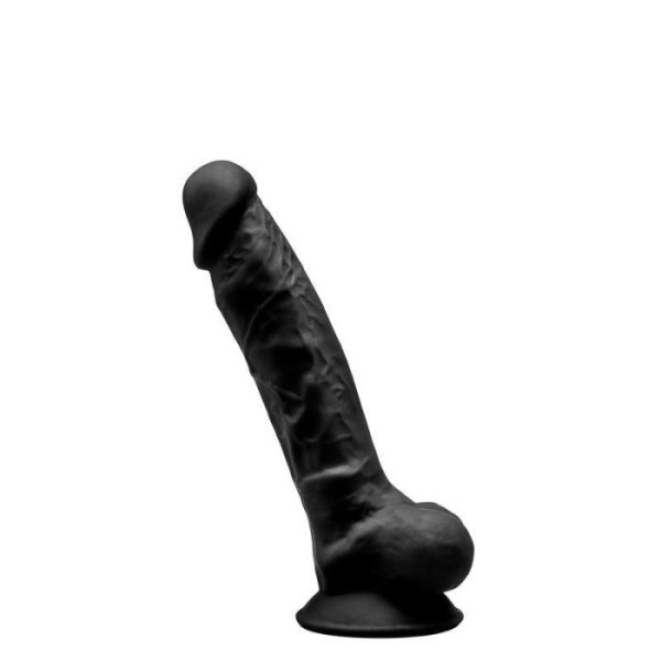 купить Фаллоимитатор SilexD Johnny Black (MODEL 1 size 7in), двухслойный, силикон+Silexpan, диаметр 3,8см