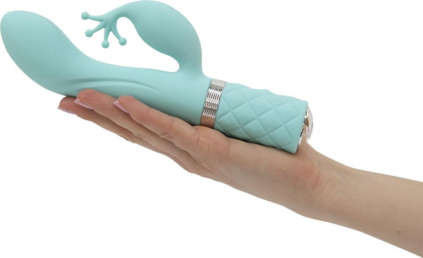 купити Розкішний вібратор-кролик Pillow Talk - Kinky Teal з кристалом Сваровські, потужний