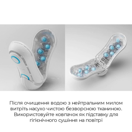фото Мастурбатор Tenga FLIP ORB - Blue Rush, с изменяемым сжатием, со стимулирующими  шариками внутри  || фото Мастурбатор Tenga FLIP ORB — Blue Rush, з можливістю зміни тиску та стимулювальними кульками всереди 