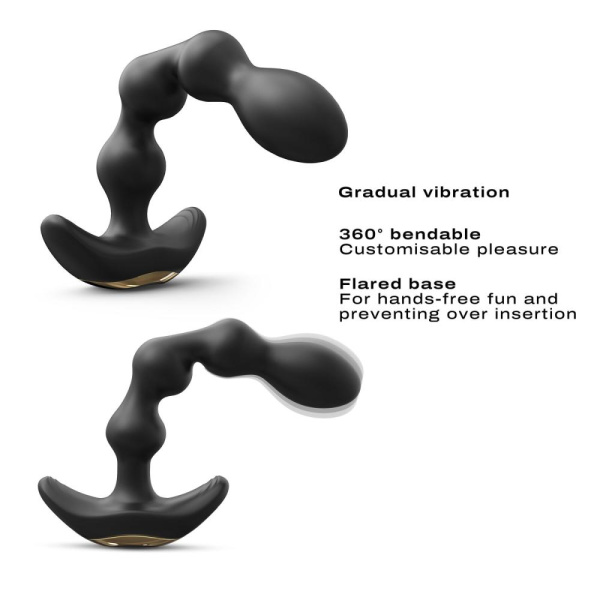 купить Анальный вибратор-бусы Dorcel FLEXI BALLS, гибкий ствол, пульт ДУ