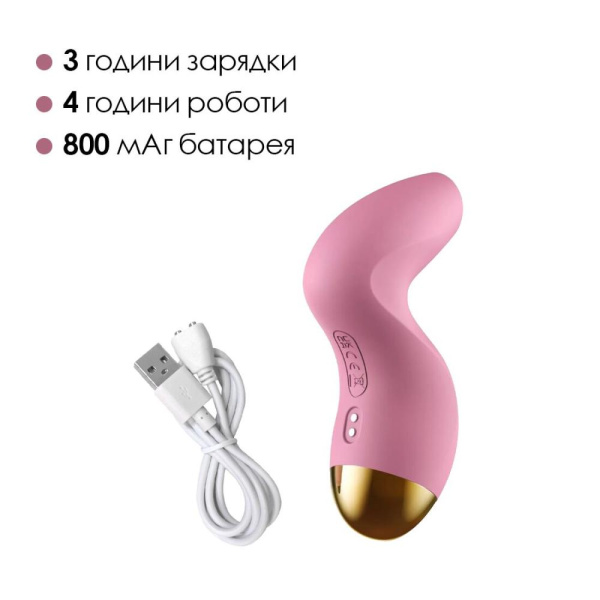купить Вакуумный клиторальный стимулятор Svakom Pulse Pure Pale Pink, 5 режимов, 5 интенсивностей в каждом