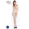 фото Бодистокинг Passion BS031 white, комбинезон с открытой грудью  || фото Бодістокінг Passion BS031 white, комбінезон з відкритими грудьми 