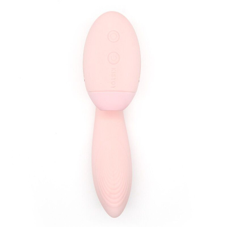 Вакуумний вібратор Kistoy Tina Mini Light Pink, вагінально-кліторальний