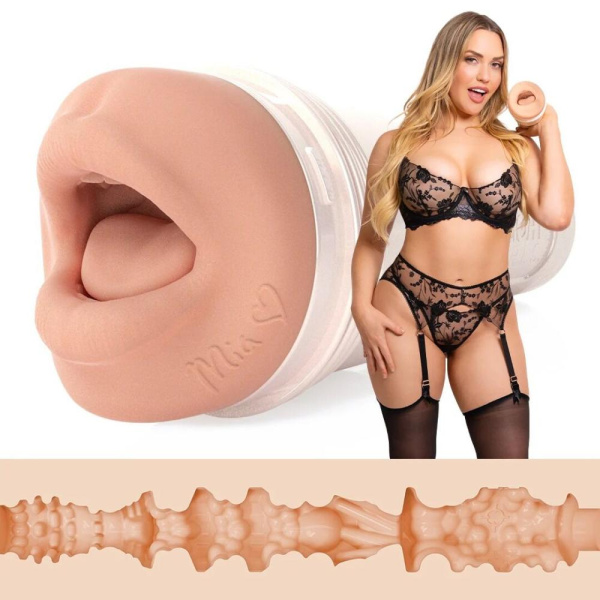 купить Мастурбатор-ротик Fleshlight Girls: Mia Malkova - Headshot, со слепка ротика, очень нежный