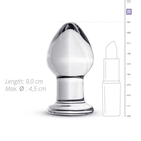 купить Стеклянная анальная пробка Gildo Glass Buttplug No. 26