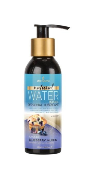 купить Смазка на водной основе Sensuva Natural Water-Based Blueberry Muffin 125мл без глицерина и парабенов