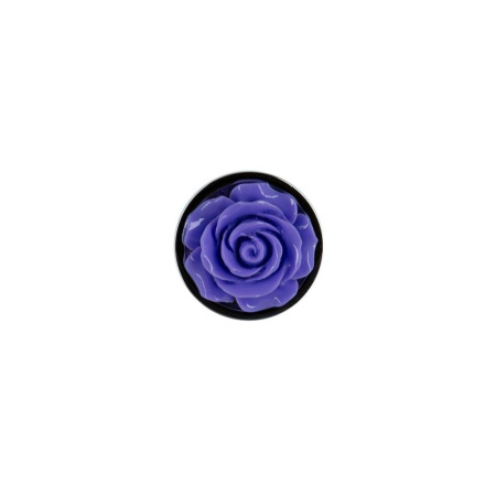 фото Металлическая анальная пробка Lux Active с розой - Rose Anal Plug - Purple, вибропуля в подарок  || фото Металева анальна пробка Lux Active з трояндою - Rose Anal Plug - Purple, віброкуля в подарунок 