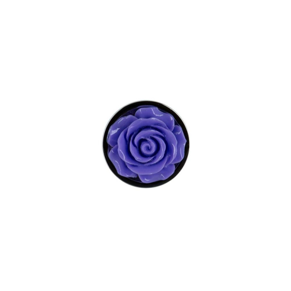 купить Металлическая анальная пробка Lux Active с розой - Rose Anal Plug - Purple, вибропуля в подарок