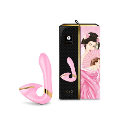 фото Вагинально-клиторальный вибратор Shunga Soyo Light Pink  || фото Вагінально-кліторальний вібратор Shunga Soyo Light Pink 