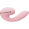 фото Вакуумный вибратор Kistoy Tina Mini Pink, вагинально-клиторальный
