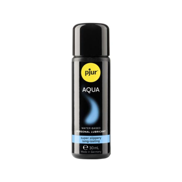 Лубрикант на водній основі pjur Aqua 30 мл, ефект оксамитової шкіри без прилипання