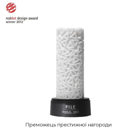 фото Мастурбатор Tenga 3D Pile, очень нежный, из антибактериального эластомера с серебром  || фото Мастурбатор Tenga 3D Pile, дуже ніжний, з антибактеріального еластомеру зі сріблом 