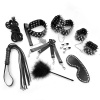 фото Набор Art of Sex - Spikes BDSM Set Leather, 10 предметов, натуральная кожа, Черный  || фото Набір Art of Sex - Spikes BDSM Set Leather, 10 предметів, натуральна шкіра, Чорний 