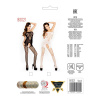фото Бодистокинг Passion BS021 black, комбинезон, мелкая сеточка по телу, крупная сетка на ногах  || фото Бодістокінг Passion BS021 black, комбінезон, дрібна сіточка по тілу, велика сітка на ногах 
