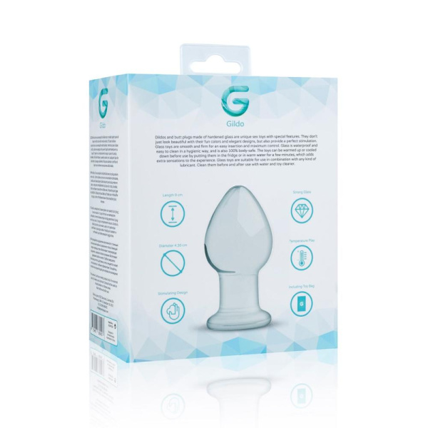купить Стеклянная анальная пробка Gildo Glass Buttplug No. 26