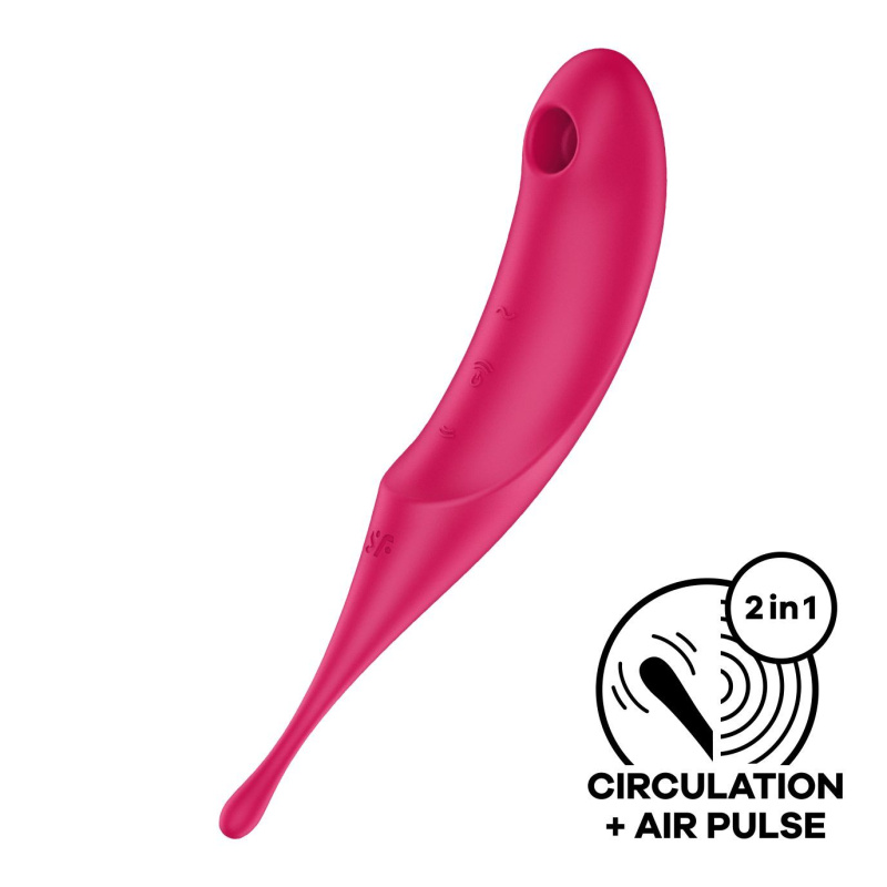 Вібратор для клітора із вакуумною стимуляцією Satisfyer Twirling Pro