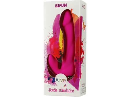 Вібратор вагінально-кліторальний Alive Bifun, фалоімітатор зі стимулятором клітора