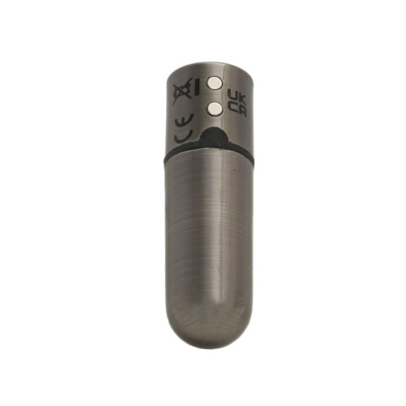 фото Вибропуля PowerBullet - First-Class Bullet 2.5" with Key Chain Pouch, Gun Metal  || фото Віброкуля PowerBullet - First-Class Bullet 2.5" with Key Chain Pouch, Gun Metal 