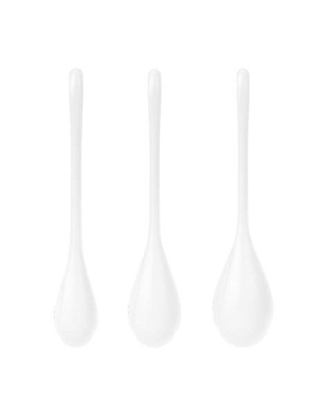 купить Набор йони бусин Satisfyer Yoni Power 1 White, диаметр 2-2,5-3см, вес 22-46-74гр