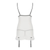 фото Сорочка прозрачная с пажами ORIHIME CHEMISE white L/XL - Passion, трусики, стрэпы  || фото Сорочка прозора з пажами ORIHIME CHEMISE white L/XL - Passion, трусики, стрепи 