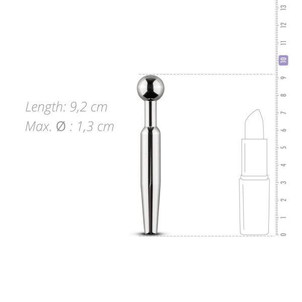 купить Полый уретральный стимулятор Sinner Gear Unbendable - Hollow Penis Plug, длина 7,5см, диаметр 12мм