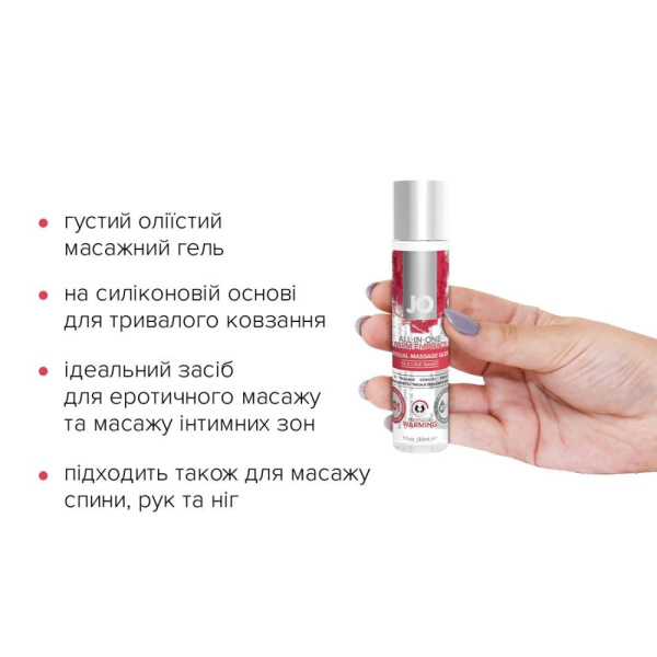 купить Разогревающий массажный гель и смазка 2-в-1 System JO All-in-one Massage Glide - WARMING (30 мл)