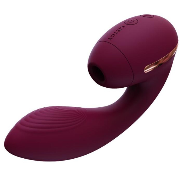 купити Вакуумний вібратор Kistoy Tina Mini Violet, вагінально-кліторальний
