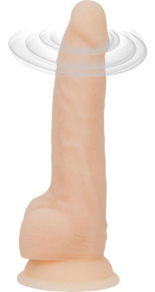 купить Фаллоимитатор с вибрацией и ротацией Naked ADDICTION James 8″ Rotating & Vibrating Dong, пульт ДУ, д