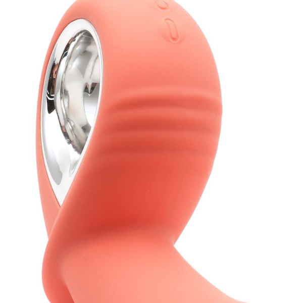 купить Анальный вибратор KisToy Klein Orange с надувающимся кончиком, unisex, диаметр 35-50мм