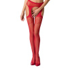фото Эротические колготки-бодистокинг Passion S005 red, имитация чулок и пояса для чулок