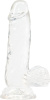 фото Прозрачный фаллоимитатор на присоске ADDICTION — Clear Dildo with Balls 6″, вибропуля в подарок