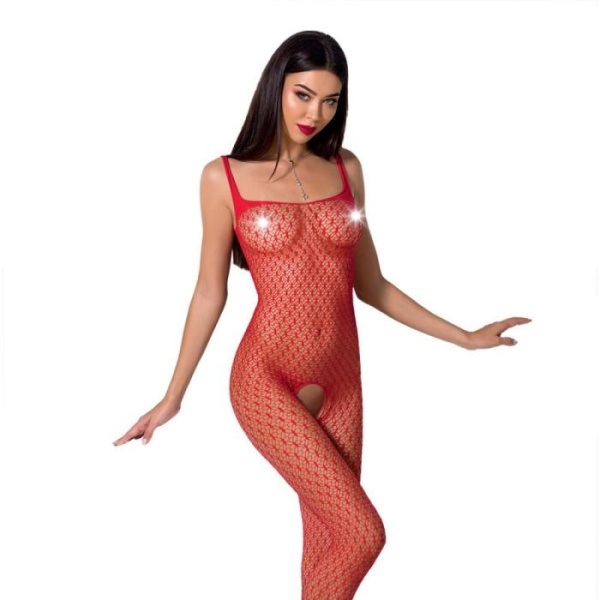 купить Бодистокинг Passion BS071 red, комбинезон на бретелях